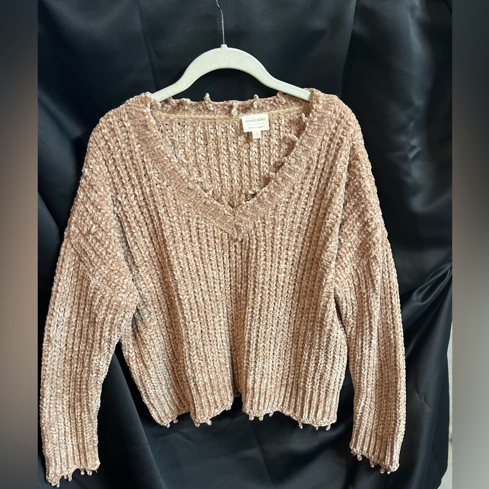 Light brown knit sweater